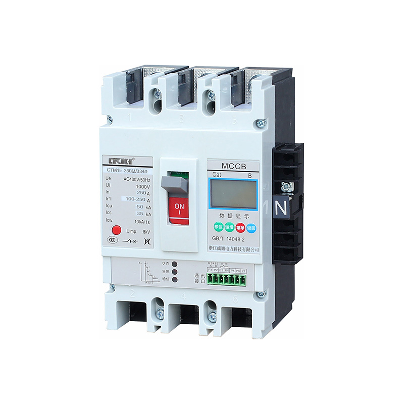 قاطع دائرة كهربائي مصبوب إلكتروني من سلسلة CTM3E / CTM1E